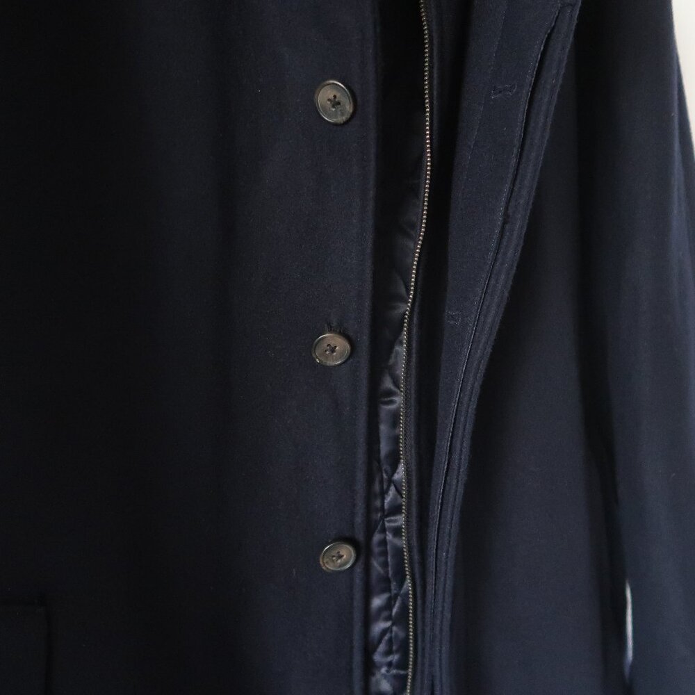 Cardinal of Canada Navy Blue Wool Winter Coat Stand Collar Quilted Lining XXL - Picture 11 of 12